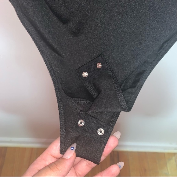 LOVE J Black Bodysuit - Picture 3 of 4